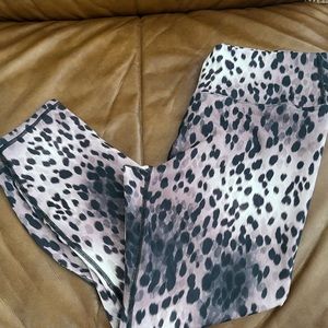 Fabletics powerhold Leopard high waisted compression leggings